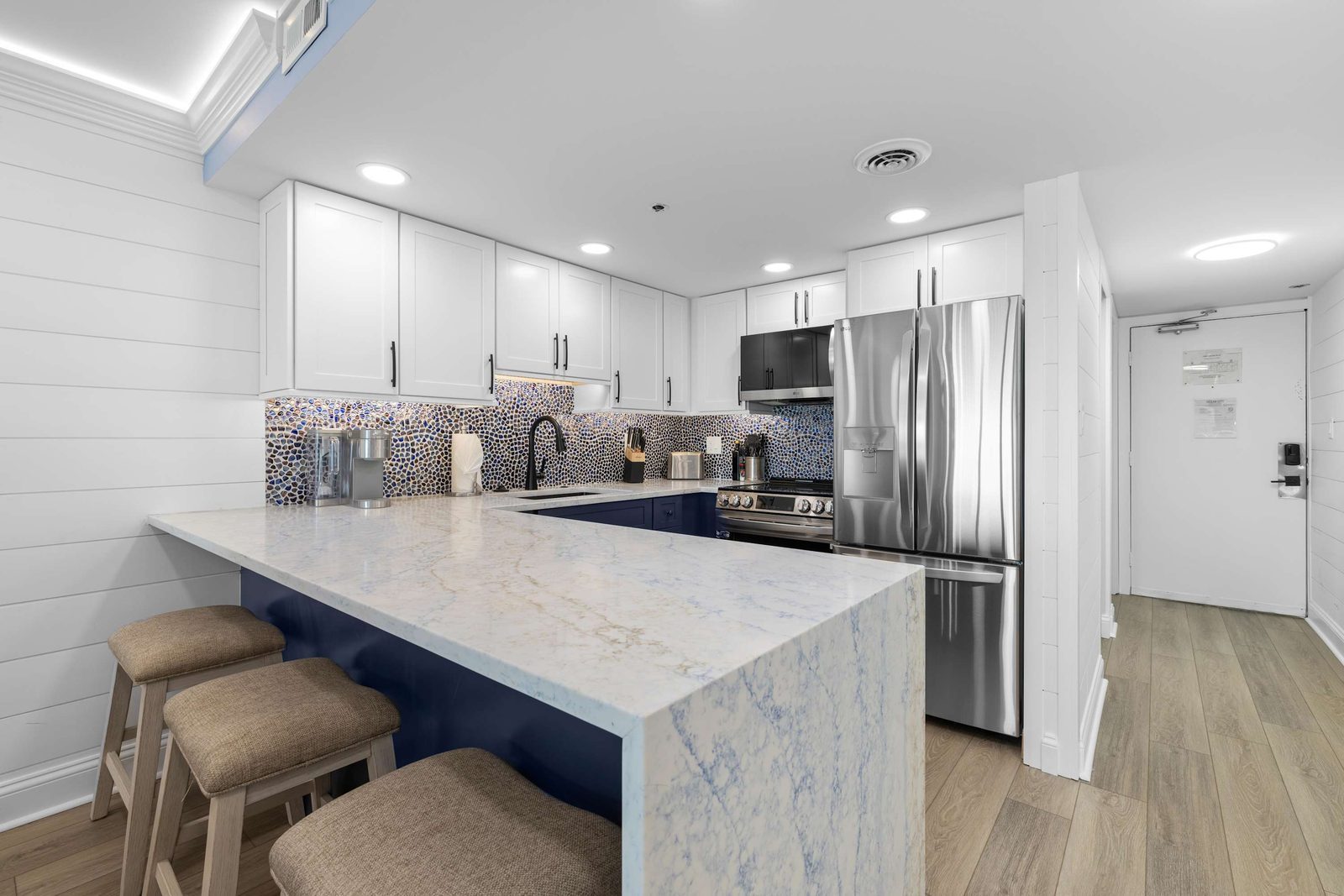 Finished gourmet kitchen